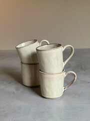 Dutch Rose Set of 4 Cream Small Mugs - Image 1 of 4