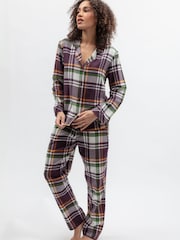 Cyberjammies Lightly Brushed Check Pyjamas Set - Image 3 of 4