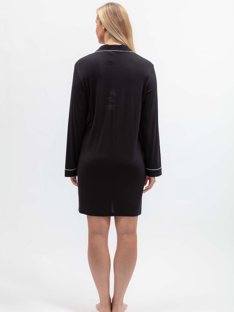 Cyberjammies Black Revere Jersey Nightshirt - Image 2 of 3
