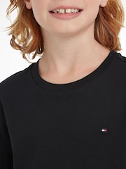 Tommy Hilfiger Black Basic Long Sleeve Top - Image 3 of 6