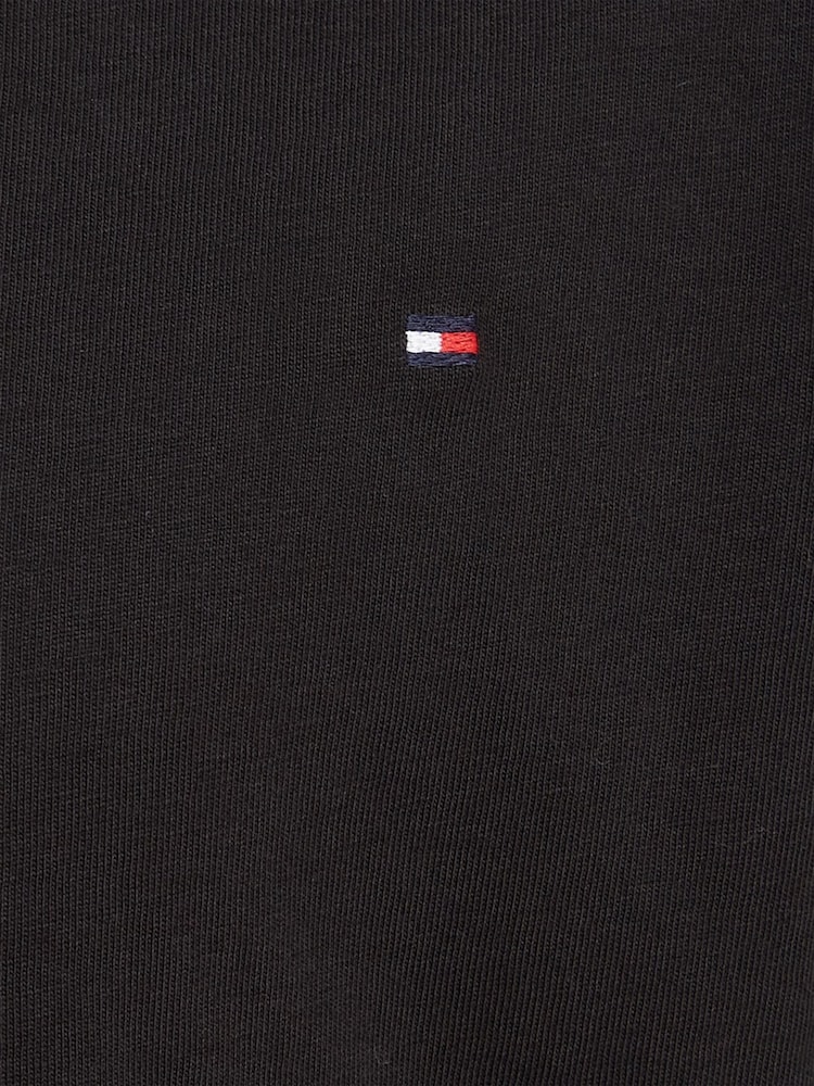 Tommy Hilfiger Black Basic Long Sleeve Top - Image 6 of 6