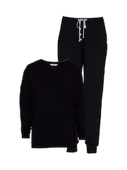 Cyberjammies Black Slouch Jersey Pyjamas Set - Image 3 of 3