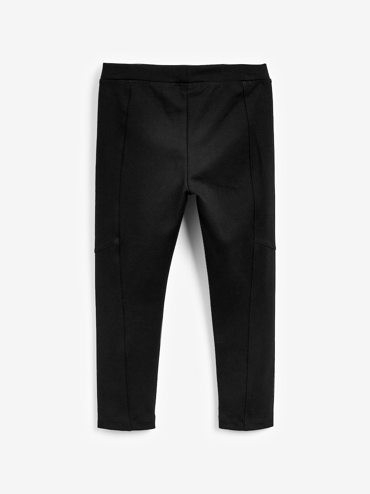Black Heavy Weight Stretch Leggings (3-16yrs) - Image 2 of 3