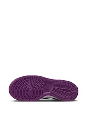 Fioletowa/biała - Nike Youth Dunk Low Trainers - Image 10 of 12