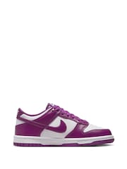Fioletowa/biała - Nike Youth Dunk Low Trainers - Image 2 of 12