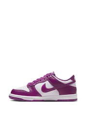 Fioletowa/biała - Nike Youth Dunk Low Trainers - Image 3 of 12
