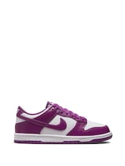 Fioletowa/biała - Nike Youth Dunk Low Trainers - Image 4 of 12