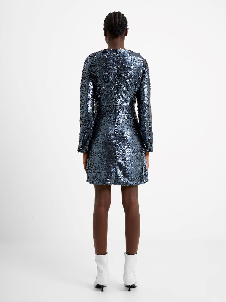 French Connection Bisma Seqin Wrap Dress - Image 2 of 4