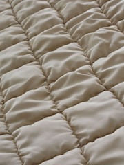 Catherine Lansfield Natural Cosy Puffer Duvet Cover Set - Image 3 of 4