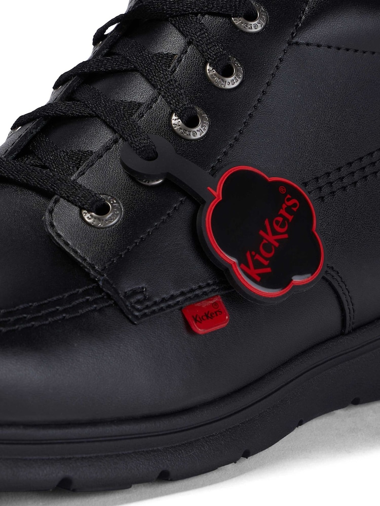 Kickers Black Kelland Leather Lace Boots - Image 5 of 5