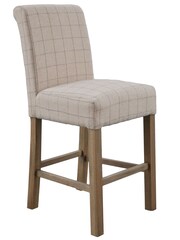 K Interiors Natural Embleton Wool Bar Stool - Image 1 of 1