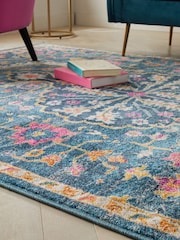 Blue Bright Kesha Oriental Rug - Image 3 of 6