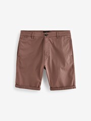 Pink Slim Fit Premium Laundered Stretch Chino Shorts - Image 6 of 10