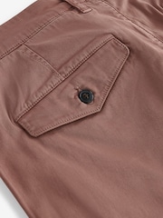 Pink Slim Fit Premium Laundered Stretch Chino Shorts - Image 8 of 10