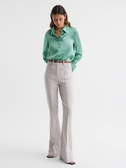 Reiss Aqua Haley Silk Shirt - Image 3 of 5