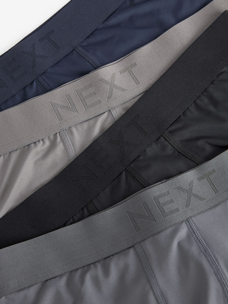 Grau/Marineblau - Motionflex – Signature – Hipster-Boxershorts - Image 6 of 7