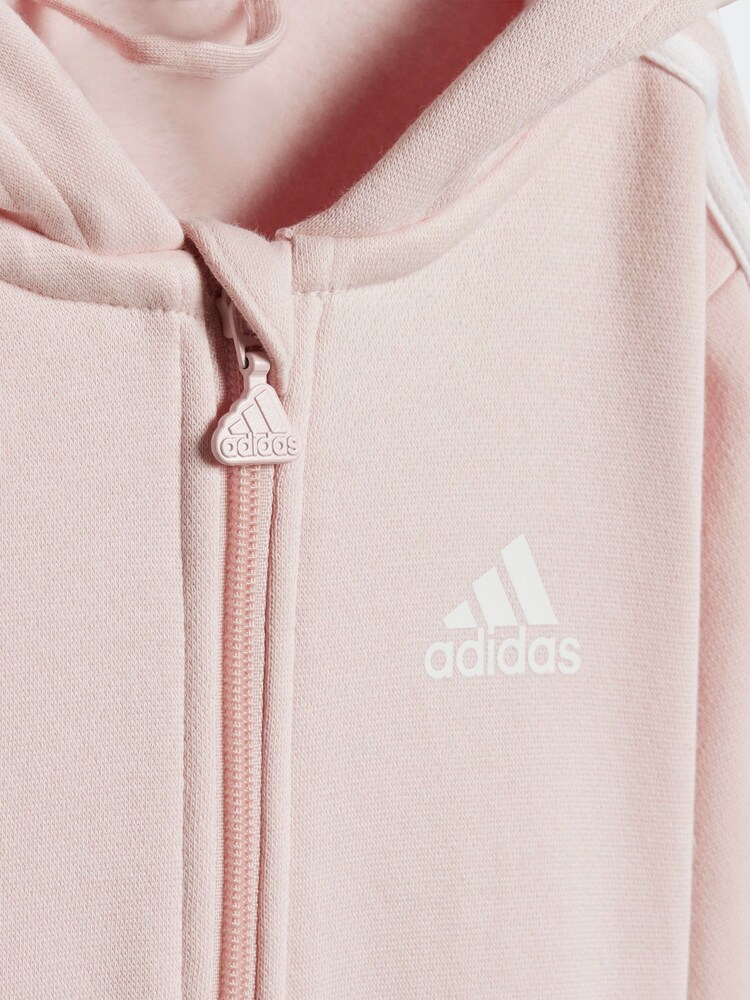 adidas Pink Kids Essentials Allover Print  Sweat Top Legging Set - Image 8 of 8