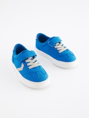 Cobalt Blue Standard Fit (F) Touch Fastening Chevron Trainers - Image 1 of 5