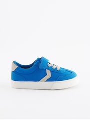 Cobalt Blue Standard Fit (F) Touch Fastening Chevron Trainers - Image 2 of 5