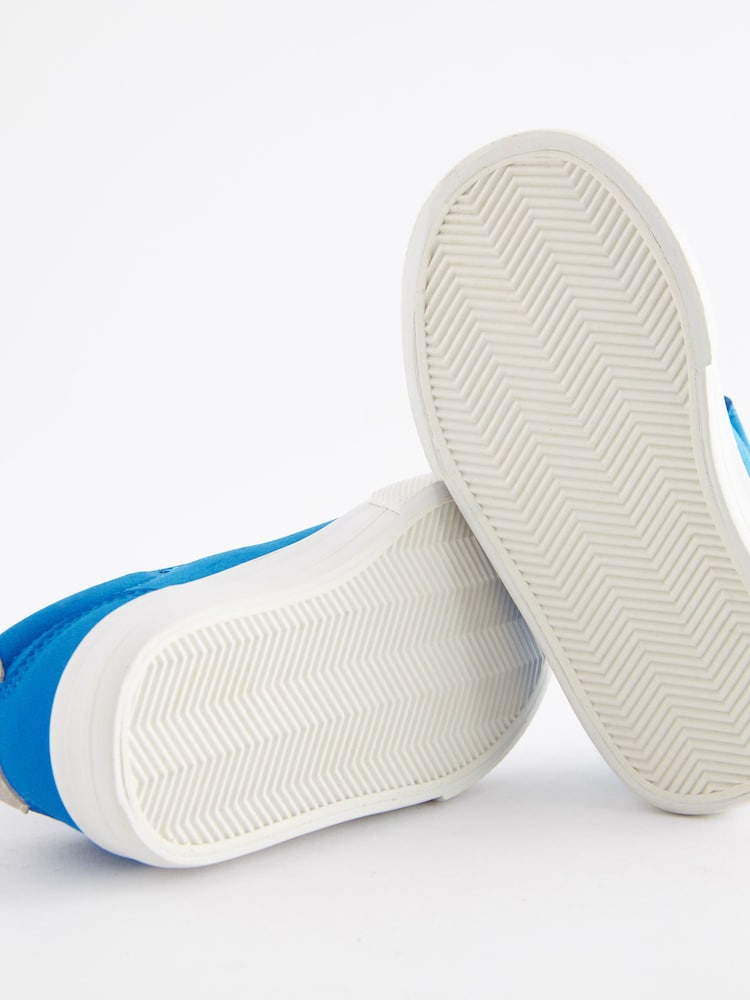 Cobalt Blue Standard Fit (F) Touch Fastening Chevron Trainers - Image 5 of 5