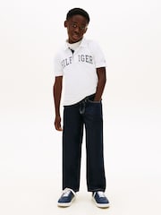 Tommy Hilfiger White Regular Fit Textured Polo Shirt - Image 3 of 5