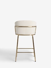 Casual Boucle Oyster Hugh Bar Stool - Image 7 of 9