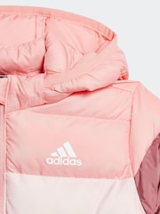 adidas Pink Puffer Jacket - Image 3 of 5