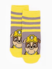 Vanilla Underground Yellow Paw Patrol Multicoloured Boys Multi-Character Face Graphic Calf Socks Set of 5 - Image 3 of 5