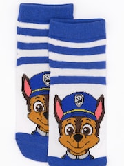 Vanilla Underground Yellow Paw Patrol Multicoloured Boys Multi-Character Face Graphic Calf Socks Set of 5 - Image 4 of 5