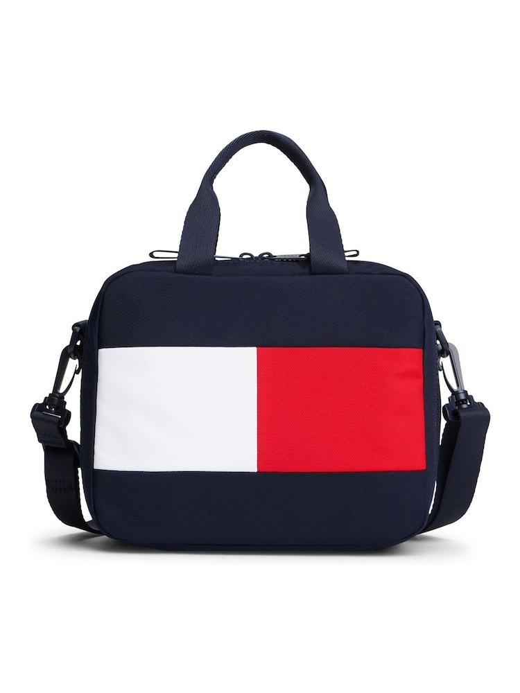 Tommy Hilfiger Blue Essential Flag Lunch Bag - Image 1 of 5 Tommy Hilfiger Blue Essential Flag Lunch Bag - Image 1 of 5