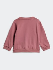 adidas Pink Kids Essentials 3-Stripes Tracksuit - Image 3 of 7