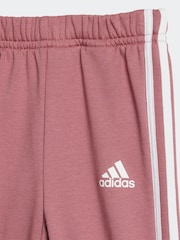 adidas Pink Kids Essentials 3-Stripes Tracksuit - Image 7 of 7