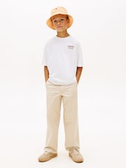Tommy Hilfiger White Back Graphic Crew Neck T-Shirt - Image 3 of 5