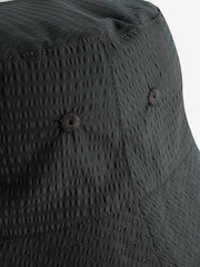 Grey Textured Seersucker Bucket Hat - Image 3 of 4
