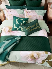 Ted Baker Green Wake Me For Champagne Cushion - Image 3 of 5