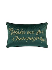 Ted Baker Green Wake Me For Champagne Cushion - Image 5 of 5