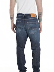 Replay Dark Blue Sandot Regular Tapered Jeans - Image 3 of 3