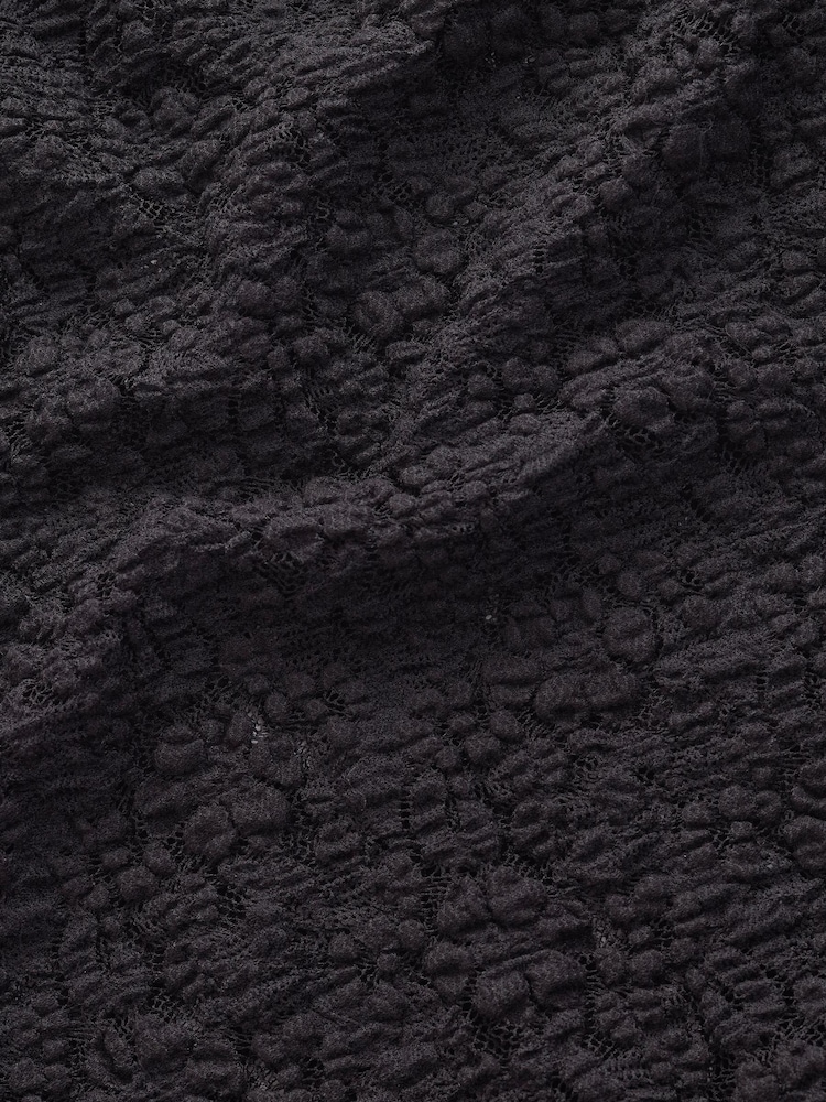 Black Lace Long Sleeve Top - Image 6 of 6