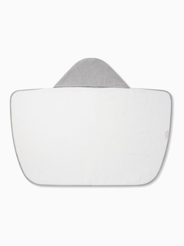MORI Kids Hooded Organic Cotton White Towel - Image 2 of 3