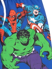Vanilla Underground Blue Marvel Licencing Boys Swim Shorts - Image 5 of 8