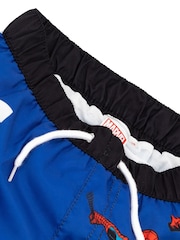 Vanilla Underground Blue Marvel Licencing Boys Swim Shorts - Image 8 of 8