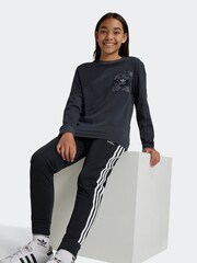 adidas Originals Grey 100% Cotton Long Sleeve T-Shirt - Image 2 of 5