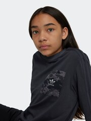 adidas Originals Grey 100% Cotton Long Sleeve T-Shirt - Image 3 of 5