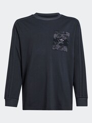 adidas Originals Grey 100% Cotton Long Sleeve T-Shirt - Image 5 of 5