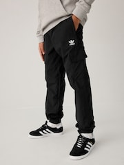 adidas Originals Black Kids Cargo Tracksuit Bottoms - Image 1 of 6