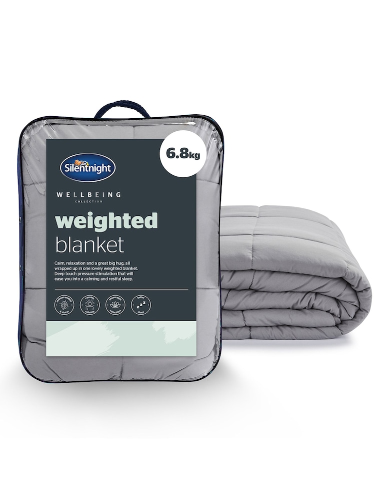 Silentnight Grey Adults 6.8kg Weighted Blanket - Image 2 of 8