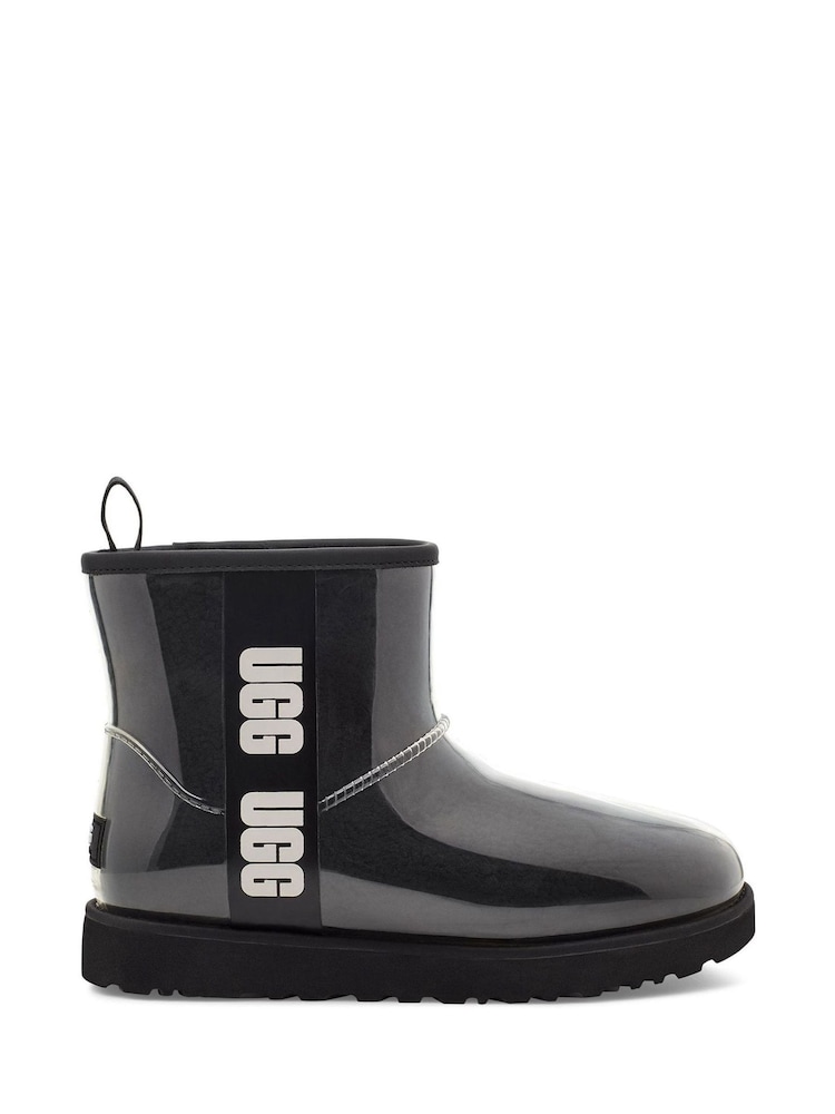 UGG Black Clear Logo Mini Boots - Image 1 of 6