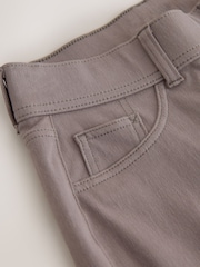 Brown Jersey Denim Wide Leg Trousers - Image 6 of 8