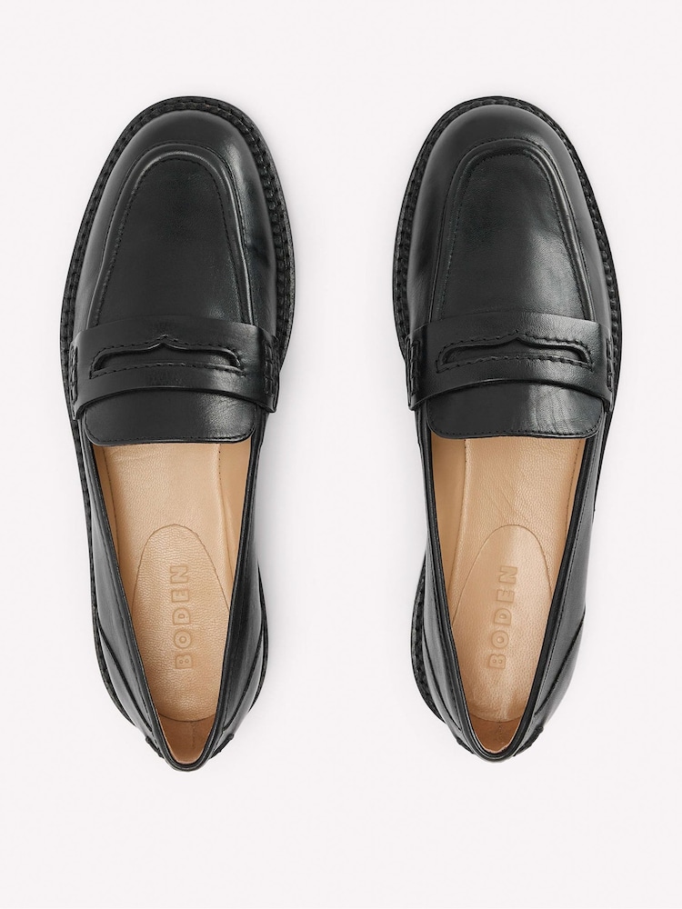Boden Black Nya Penny Loafers - Image 7 of 7