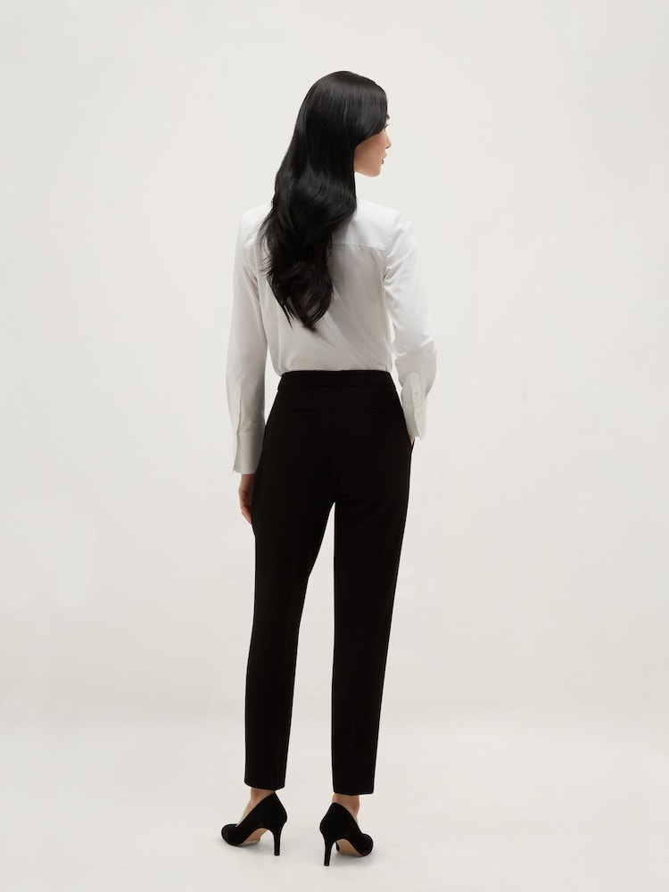 Hobbs Black Petite Lea Slim Trousers - Image 2 of 5 Hobbs Black Petite Lea Slim Trousers - Image 2 of 5
